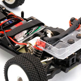 LC Racing BHC-1 1/14 scale 2WD RC buggy, detailed view showing chassis, wheels, and sleek design of this remote control vehicle.