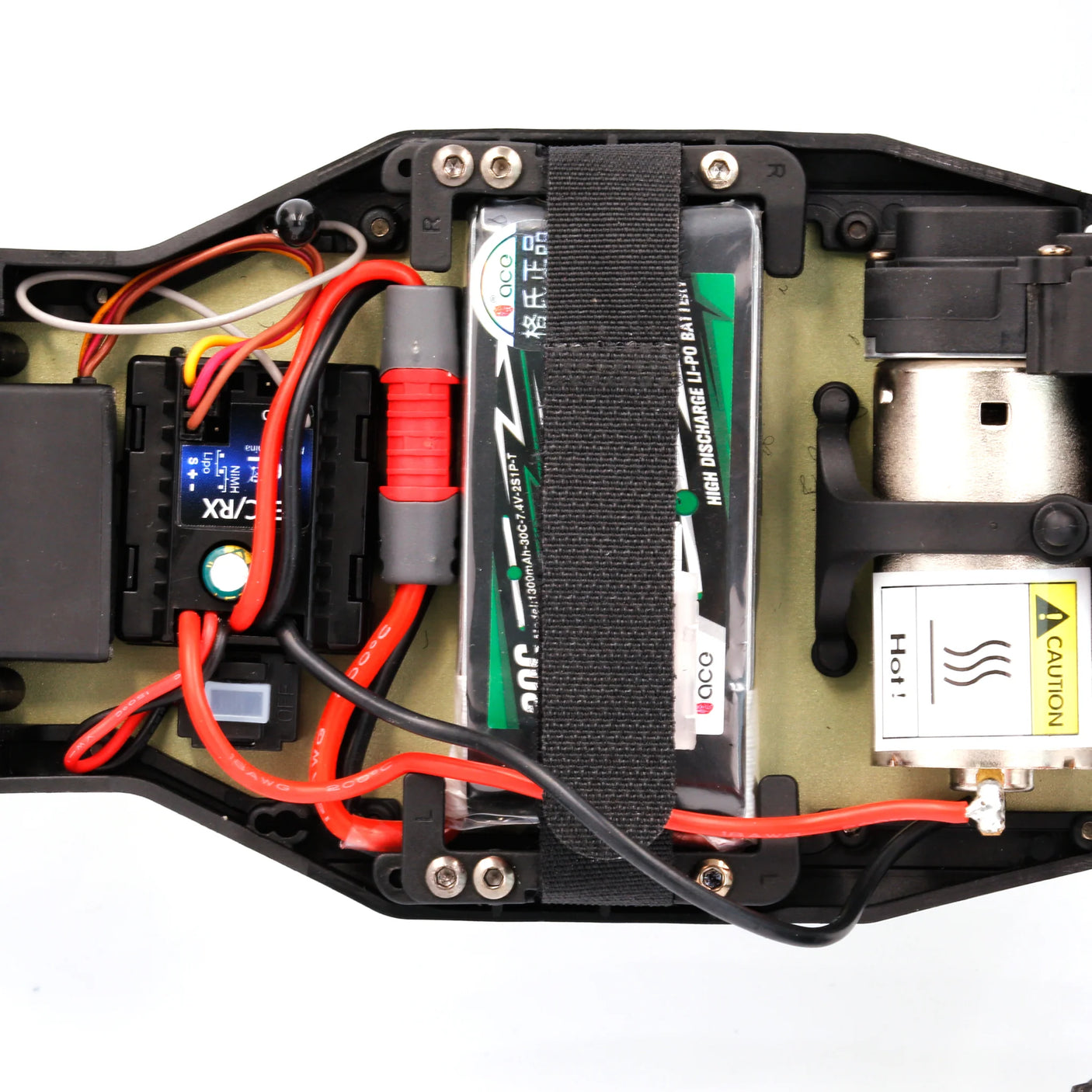 LC Racing BHC-1 1/14 scale 2WD RTR buggy with detailed chassis, tires, and suspension components visible in the image.
