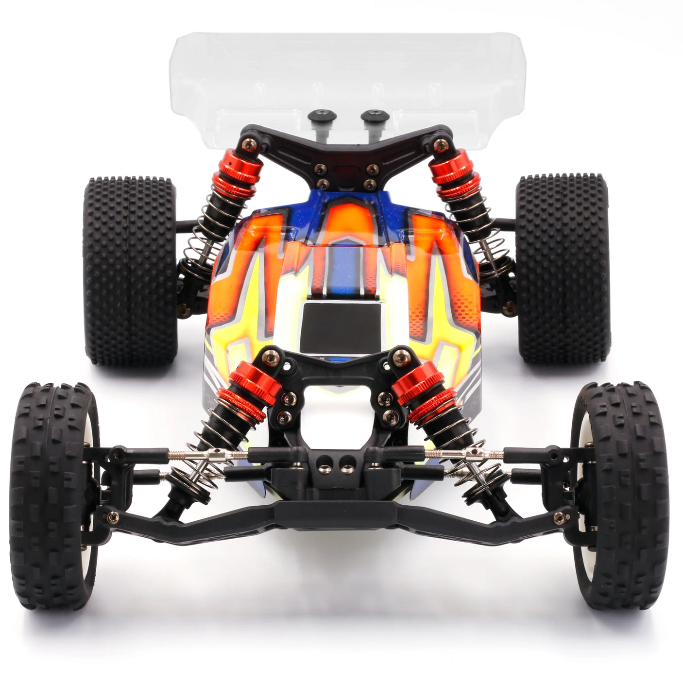 LC Racing BHC-1 1/14 scale 2WD RTR buggy with detailed chassis and aerodynamic body, ready for off-road racing.