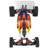 LC Racing BHC-1 1/14 2WD RTR Buggy shown in black with detailed chassis and large off-road tires, ready for racing.