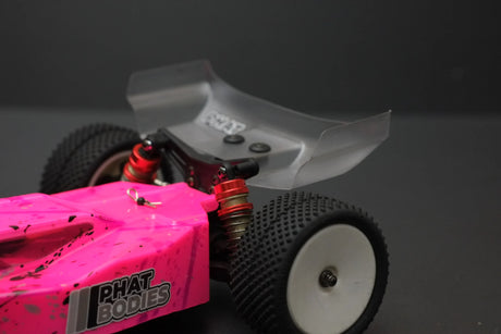 RC body Phat Bodies Bat Wing for 1:14 buggy, black and aerodynamic design, shown on a white background.