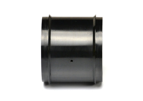 Exotek Racing F1 1/10 rear disk wheels for RC cars, pair of black rubber tires with detailed tread pattern.
