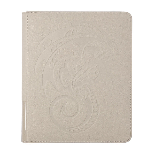 Dragon Shield regular card codex zippered case holding 360 trading cards, with visible card slots and sturdy fabric exterior.