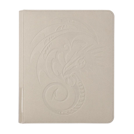 Dragon Shield regular card codex zippered case holding 360 trading cards, with visible card slots and sturdy fabric exterior.