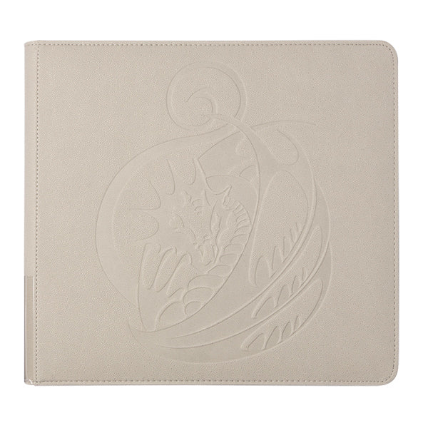 Dragon Shield XL Card Codex Zipster holding trading cards, black zippered storage case with clear interior pockets.