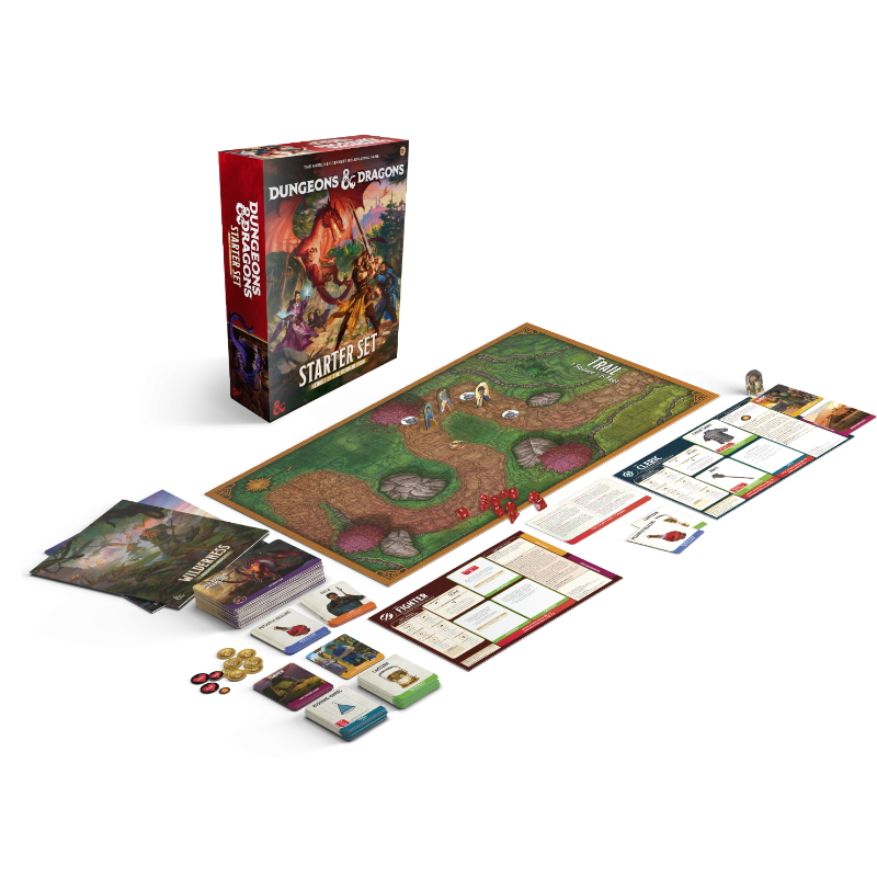 Dungeons & Dragons Starter Set Heroes of The Borderlands by Wizards of the Coast, featuring game box and character artwork.