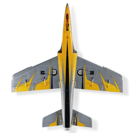 E-Flite Habu XS 80mm EDF jet model with detailed fuselage and wings, ready for RC flying.