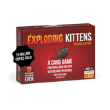 Exploding Kittens Original Edition card game box with colorful illustrations and playful artwork by Exploding Kittens.