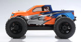 LC Racing EMB-MT 1/14 scale 4WD RTR monster truck with detailed body and large off-road tires, ready for rugged terrain.