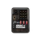RadioMaster ER3C-i ELRS receiver with compact design, showing circuit board and antenna for reliable wireless connection.