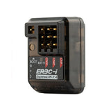 RadioMaster ER3C-i ELRS receiver with compact design and antenna, shown in close-up on a clean background.