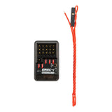 RadioMaster ER5C-i ELRS receiver with compact design and antenna, used for drone or RC hobby applications.
