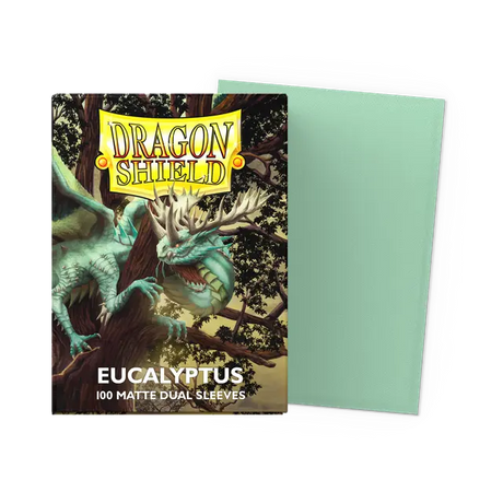 Dragon Shield Eucalyptus dual matte standard card sleeves, protective card game accessories with a sleek finish.