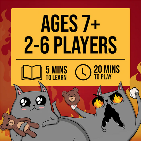 Exploding Kittens board game by Exploding Kittens featuring colorful cards and playful artwork on the box.