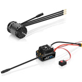Hobbywing EZRUN MAX10 G2 Combo ESC and motor with wiring and connectors for RC car applications.