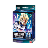 Dragon Ball Super Fusion World Starter Decks featuring colorful cards with characters from the Dragon Ball series, by Bandai.