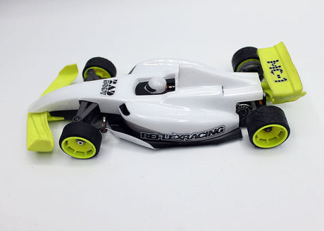 Red Reflex Racing FX28 Formula RC car kit with detailed body and racing decals, ready for high-speed remote control racing.