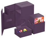Purple Ultimate Guard Flip'n'Tray 100+ Xenoskin card storage and organization tray for collectible cards.