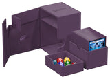 Purple Ultimate Guard Flip'n'Tray 133+ Xenoskin card storage and transport tray with secure flip lid and textured surface.