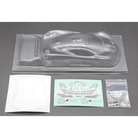GL Racing 1/28 P1M Lexan body for RC cars, 102mm length, clear and lightweight for racing and hobbyist use