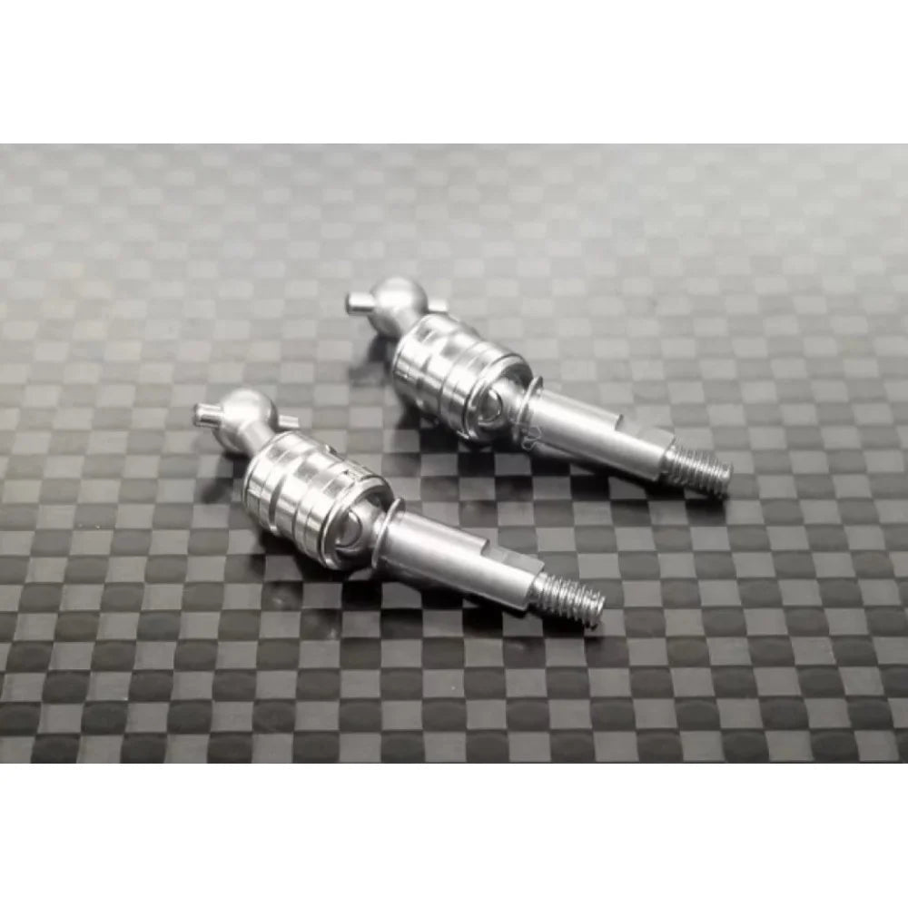 Rear double joint drive shaft for Giulia by GL Racing, shown in image with metal components and precise engineering details.
