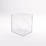 Gamegenic Bastion 100+ XL TCG binder with clear cover and multiple card sleeves, designed for trading card game storage.