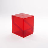 Red Gamegenic Bastion 100+ XL TCG binder with durable cover and multiple card slots for organized trading card storage.