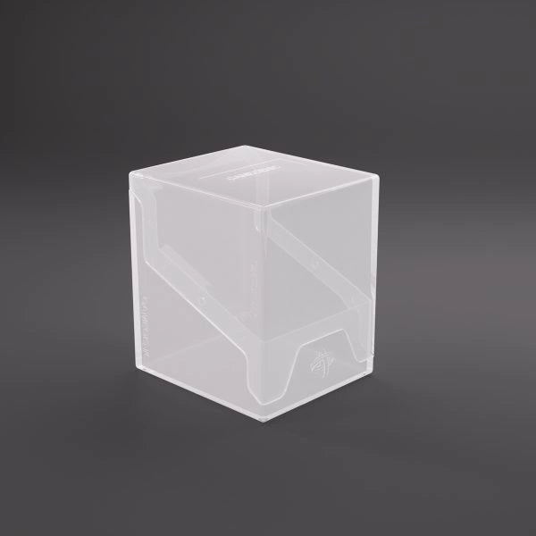 Gamegenic Bastion 100+ XL TCG binder in white with multiple card sleeves and sturdy cover for trading card storage.