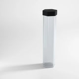 Clear Gamegenic playmat tube for storing and protecting trading card game mats, durable cylindrical storage solution.
