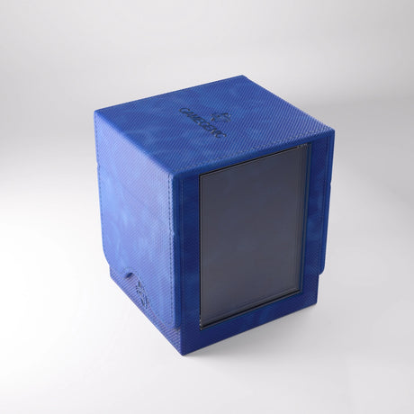 Blue Gamegenic Squire Plus 100+ XL Convertible card storage and transport case with customizable foam interior.