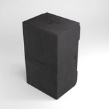 Black Gamegenic Stronghold 200+ XL convertible storage case with reinforced design and secure latches for tabletop gaming accessories.
