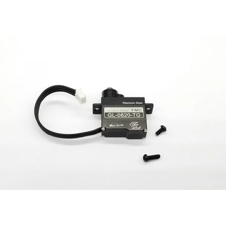 GL Racing Titanium Gear Servo GL-0820-TG, compact RC servo with durable titanium gear for improved performance and reliability
