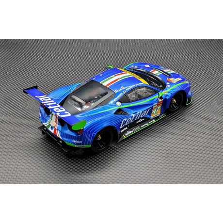 GL Racing 1/28 Cetilar Ferrari 488 GT3 body shell, detailed 98mm scale model for racing car enthusiasts.