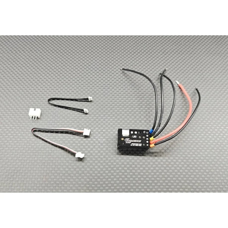 GL Racing 32-bit brushless sensored ESC for RC cars, featuring compact design and high-performance electronic speed controller.