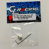 Aluminum 64P pinion gear for GL Racing Formula One RC cars, showing the precision-machined hard gear with gear teeth and branding.