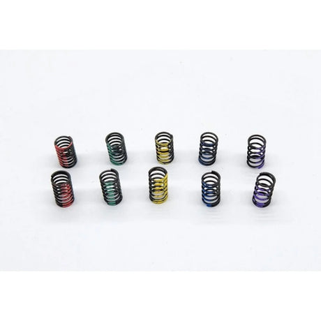 GL Racing GTR Option Front Spring Set showing four black suspension springs for high-performance vehicle upgrade.