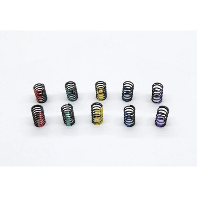 GL Racing GTR Option Front Spring Set showing four black suspension springs for high-performance vehicle upgrade.