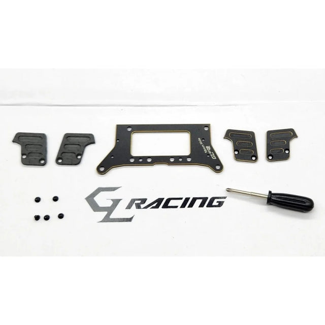 GL Racing GL-GTR Hybrid Chassis Set, detailed view of the durable RC car chassis with components and frame structure.