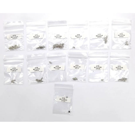 GL Racing GL-GTR Screw Set with multiple silver screws for gaming controller repair or assembly, detailed close-up image.