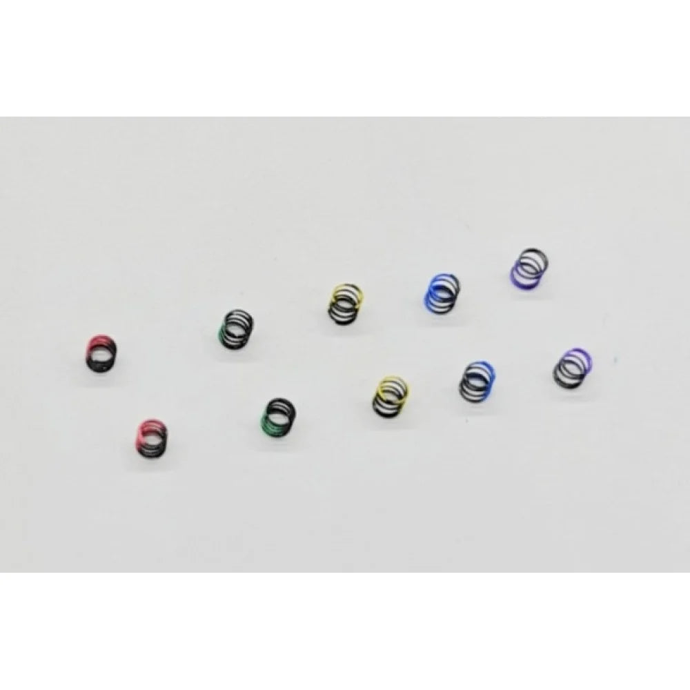 GL Racing LMP2 front spring set with multiple silver coil springs for racing car suspension on a white background.