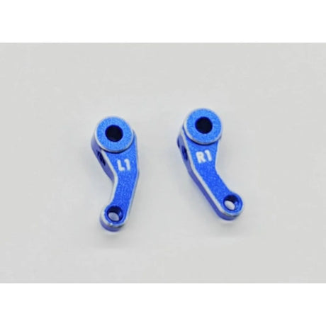 GL Racing LMP2 aluminum steering knuckle, lightweight automotive racing part, shown on a neutral background.