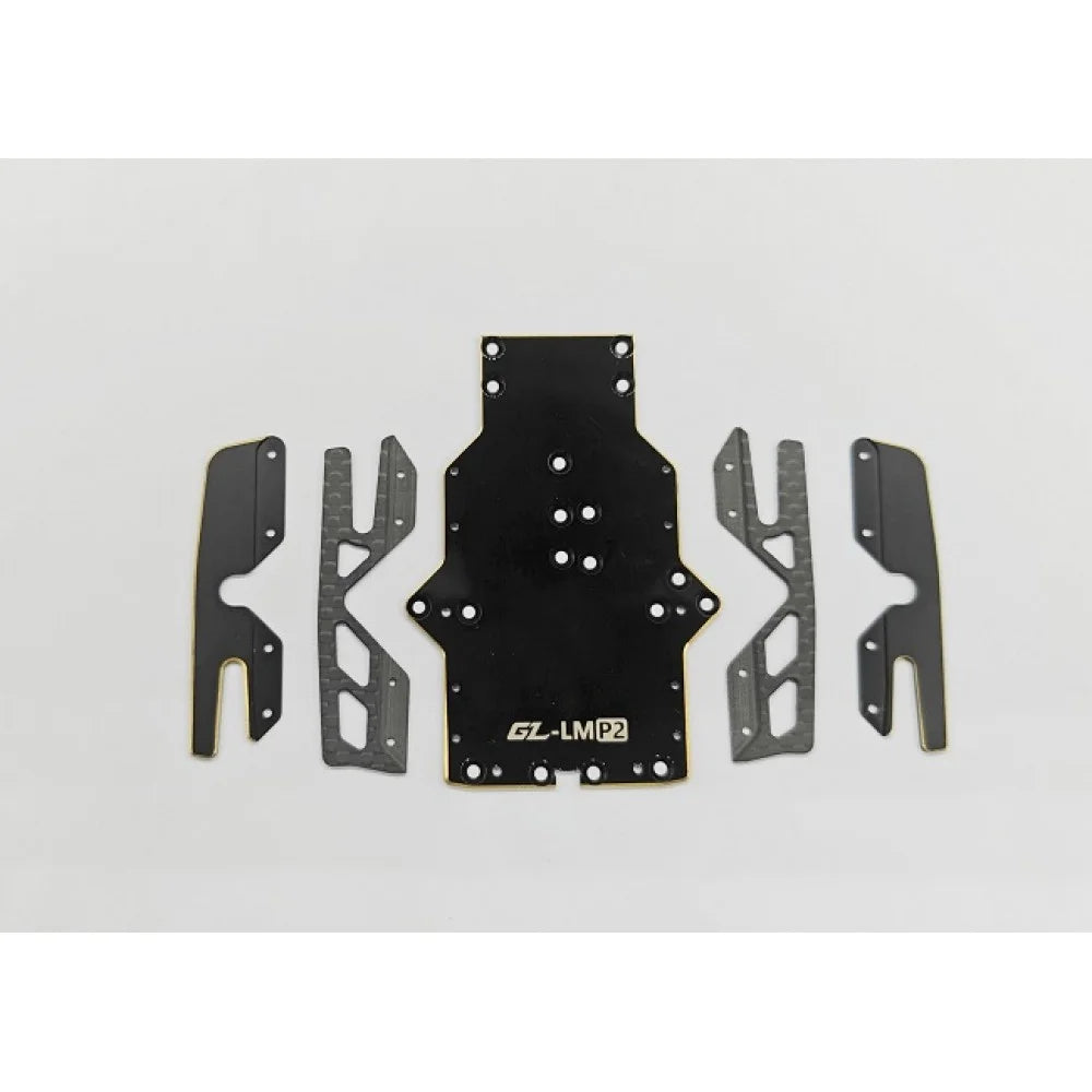 GL Racing LMP2 Hybrid Chassis Set showing detailed model components and intricate design features for racing simulation.