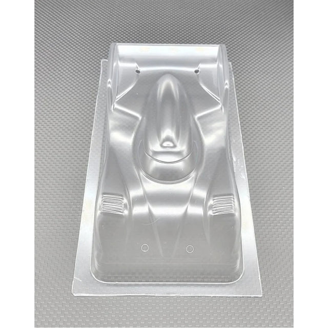 GL Racing Lexan VDS LMP2 body shell for racing cars, featuring aerodynamic design and detailed construction.