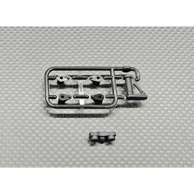 GL Racing LMP2 Frame Support part, sturdy metal structure with mounting points for race car chassis, black finish.