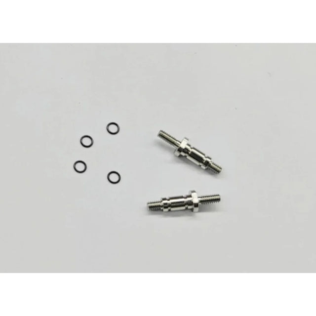 GL Racing LMP2 steering knuckle axle, 3mm, showing the detailed metal component with precise machining for racing car suspension.
