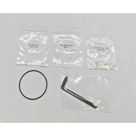 GL Racing LMP2 Shim Set showing precision-engineered metal shims for race car suspension adjustments.