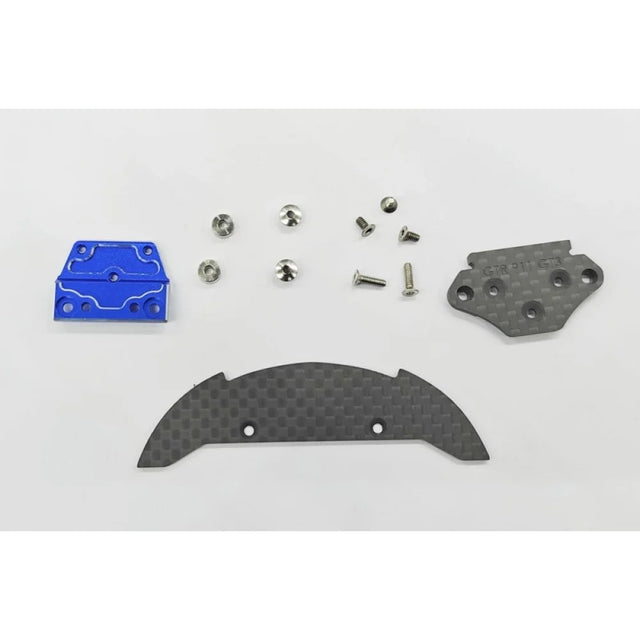 GL Racing carbon bumper set for Porsche 911 GT3, showcasing sleek, lightweight design with detailed close-up of the bumper components.