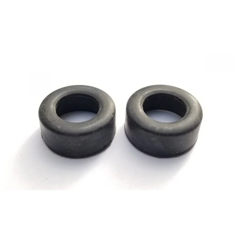 GL Racing Slick 23° 11.0mm rubber F1 front racing tire, close-up view showing tread pattern and sidewall details.