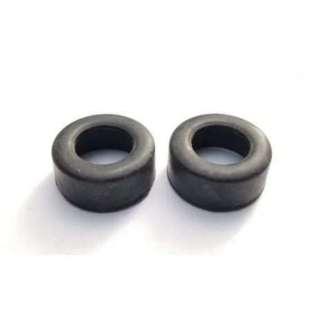 GL Racing Slick 23° 11.0mm rubber F1 front racing tire, close-up view showing tread pattern and sidewall details.