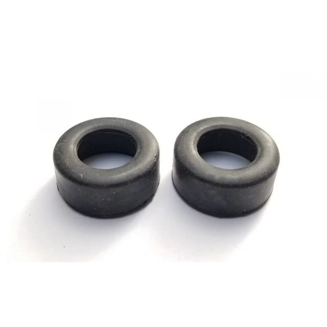 GL Racing Slick 23° 11.0mm rubber F1 front racing tire, close-up view showing tread pattern and sidewall details.